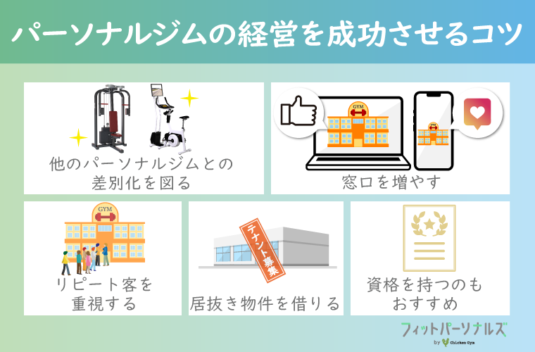 パーソナルジムの経営を成功させるコツ